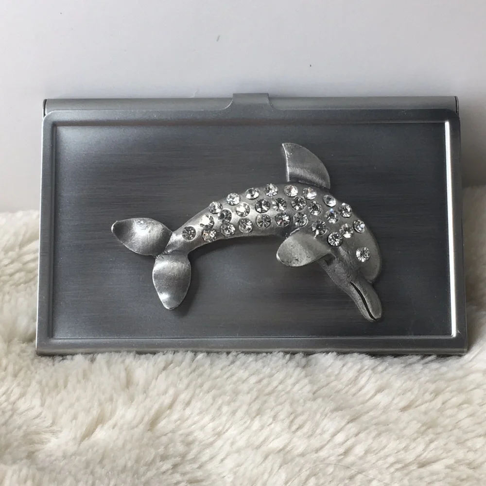 Nip All For Giving Dolphin Business Card Carrying Case
